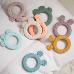 Anneau de dentition lot de 2 - Deer friends - Rose