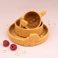 Assiette Peekaboo - Elphee - Moutarde