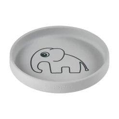 Assiette silicone - Elphee - Gris