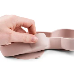 Assiette silicone avec ventouse - Lalee - Rose