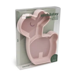 Assiette silicone avec ventouse - Lalee - Rose