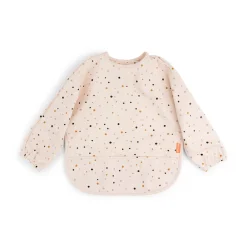 Bavoir à manches avec poche - Happy dots - Rose