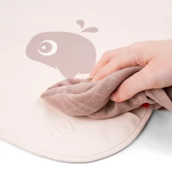 Bavoir à manches avec poche - Wally - Rose