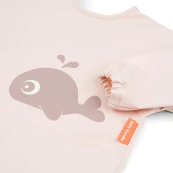 Bavoir à manches avec poche - Wally - Rose