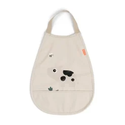 Bavoir élastique - Tiny farm - Sable