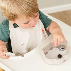 Bavoir élastique - Tiny farm - Sable