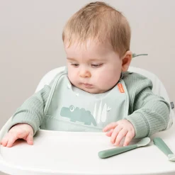 Bavoir petit lot de 2 - Croco - Vert