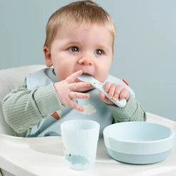 Bavoir velcro - Playground - Rose