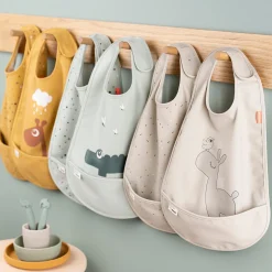 Bavoir velcro lot de 2 - Ozzo - Rose