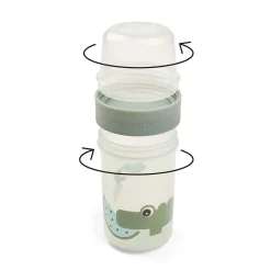 Boite à goûter 2 voies To go L - Croco - Vert