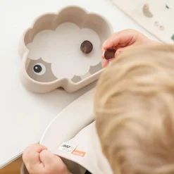 Bol silicone avec ventouse - Sheepy - Sable