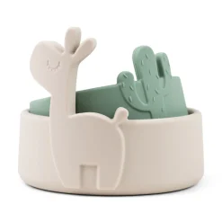 Bol silicone set de 2 - Lalee - Sable/Vert