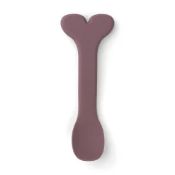 Bol ventouse et cuillère silicone - Wally - Rose