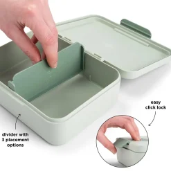 Boîte à goûter avec séparateur Playground Vert