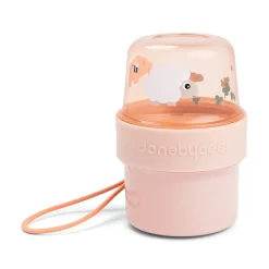 Boîte à goûter double petit - Tiny farm - Rose