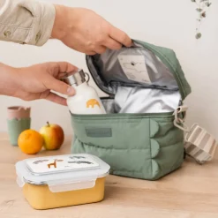 Boîte à goûter inox - Deer friends - Moutarde