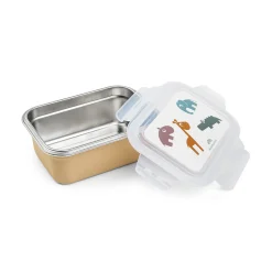 Boîte à goûter inox - Deer friends - Moutarde