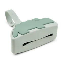 Boîte à sucette en silicone - Croco - Vert