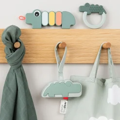 Boîte à sucette en silicone - Croco - Vert