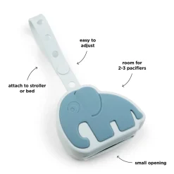 Boîte à sucette en silicone - Elphee - Bleu