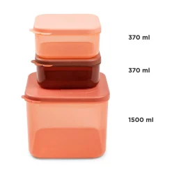 Boîte de conservation grand lot de 3 - Elphee - Papaye