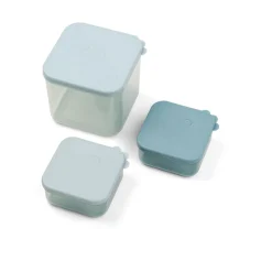 Boîte de conservation moyen lot de 3 - Elphee - Bleu
