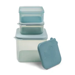 Boîte de conservation moyen lot de 3 - Elphee - Bleu