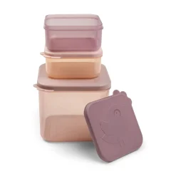 Boîte de conservation moyen lot de 3 - Elphee - Rose