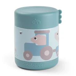 Boîte repas isotherme Tiny farm Bleu 300 ml