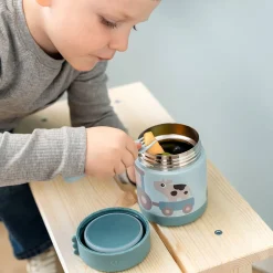 Boîte repas isotherme Tiny farm Bleu 300 ml