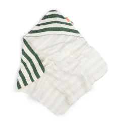 Cape de bain - Stripes - Vert