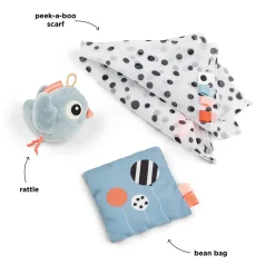 Coffret de petits jouets d'éveil - Birdee - Bleu