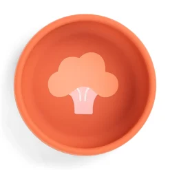 Coffret premier repas en silicone - Papaye