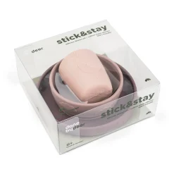 Coffret repas ventouse - Deer friends - Rose