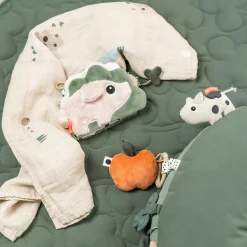 Coussin d'éveil Tummy time - Tiny farm - Vert