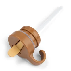 Couvercle & paille - Gourde inox - Sea friends - Moutarde