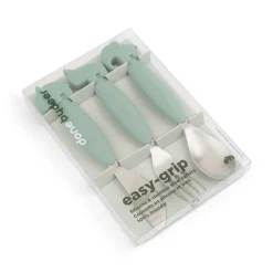 Couverts set de 3 Easy-grip - Deer friends - Vert