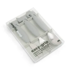 Couverts set de 3 Easy-grip - Deer friends - Gris