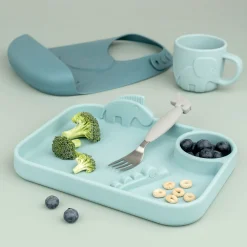 Couverts set de 3 Easy-grip - Deer friends - Gris