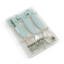 Couverts set de 3 Easy-grip - Deer friends - Bleu