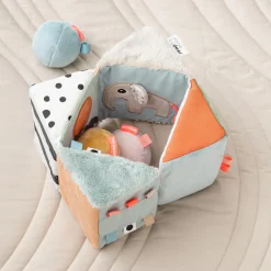 Cube sensoriel dépliable - Deer friends - Multicolore