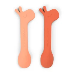 Cuillère silicone lot de 2 - Lalee - Papaye