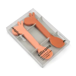 Cuillère silicone lot de 2 - Lalee - Papaye