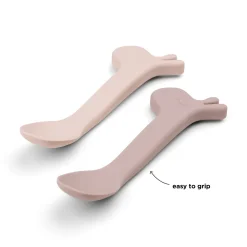 Cuillère silicone lot de 2 - Lalee - Rose