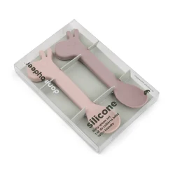 Cuillère silicone lot de 2 - Lalee - Rose