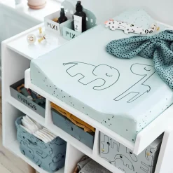 Doudou attache sucette - Croco - Bleu