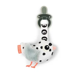 Doudou attache-sucette - Birdee - Bleu