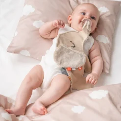 Doudou attache-sucette - Elphee - Sable