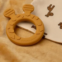 Doudou plat attache sucette - Raffi - Moutarde