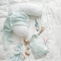 Doudou plat attache-sucette - Raffi - Bleu